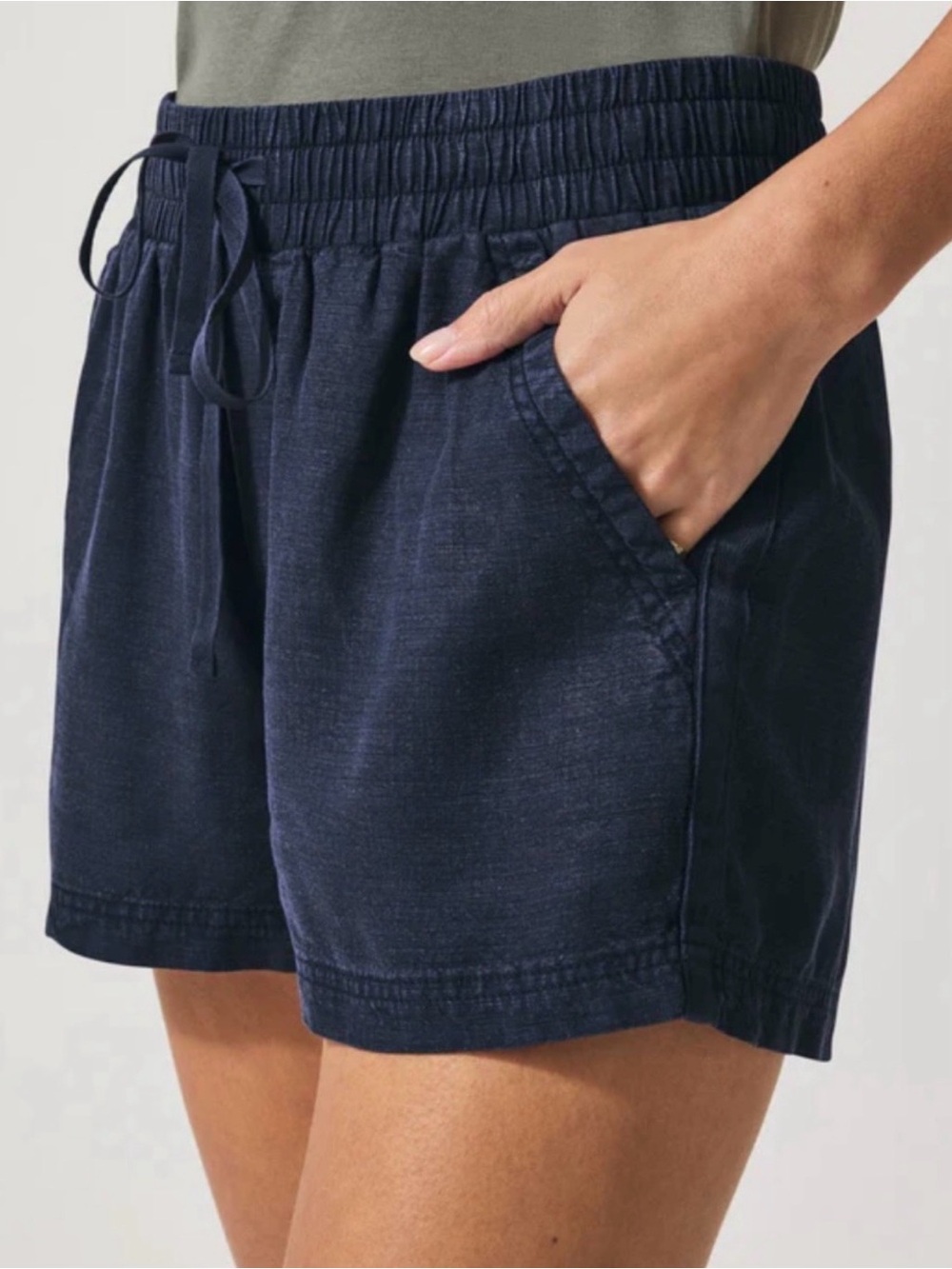 Splendid Navy Draw String Shorts
